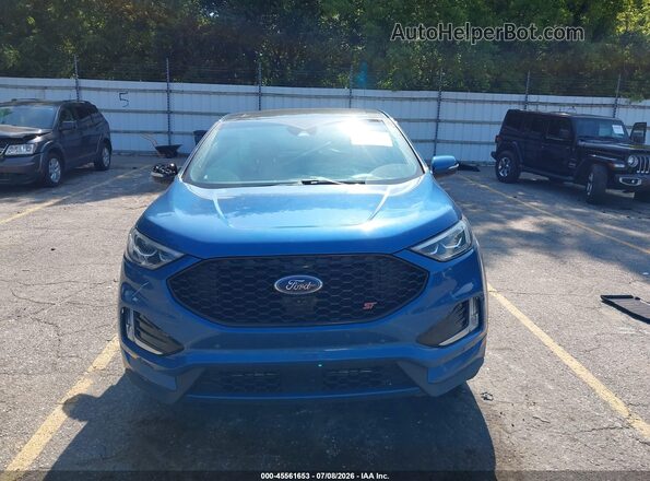 2FMPK4AP1KBB12878 2019 FORD EDGE Blue Vista del cuadro de instrumentos