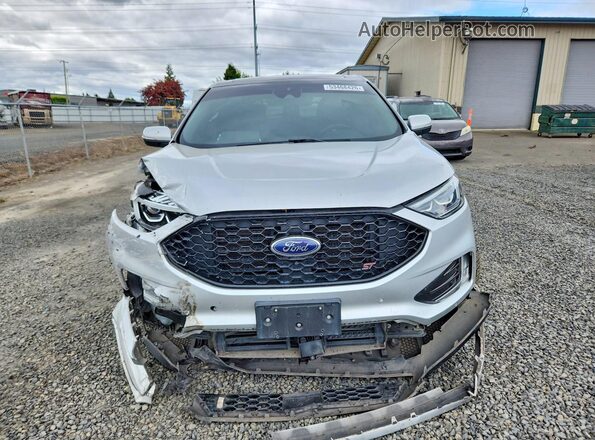 2FMPK4AP1KBB53091 2019 FORD EDGE Серебряный Вид спереди