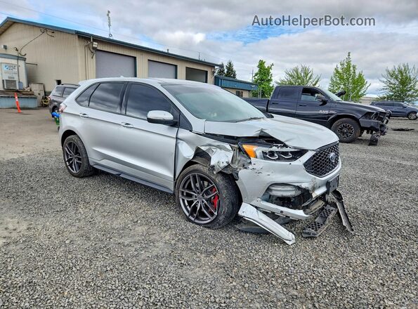 2FMPK4AP1KBB53091 2019 FORD EDGE Серебряный Передняя правая четверть