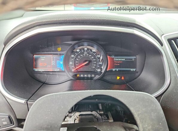 2FMPK4AP1KBB53091 2019 FORD EDGE Серебряный Вид щитка приборов