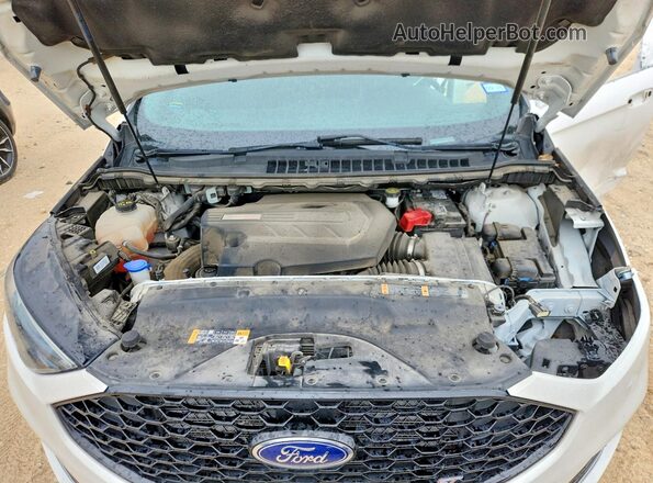 2FMPK4AP1KBC06260 2019 FORD EDGE White ძრავის განყოფილების ხედი