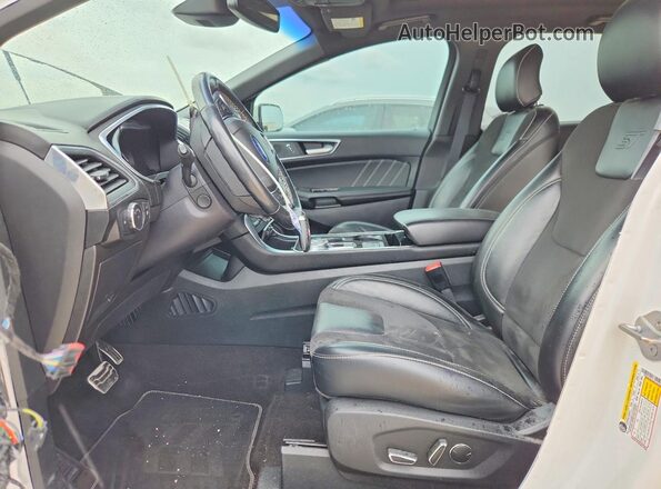 2FMPK4AP1KBC06260 2019 FORD EDGE White წინა სალონის ხედი