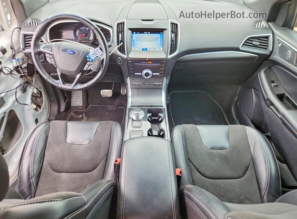 2FMPK4AP1KBC06260 2019 FORD EDGE White წინა პანელის ხედი
