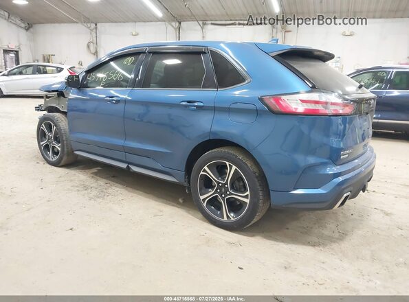 2FMPK4AP1KBC70296 2019 FORD EDGE Blue უკანა მარცხენა