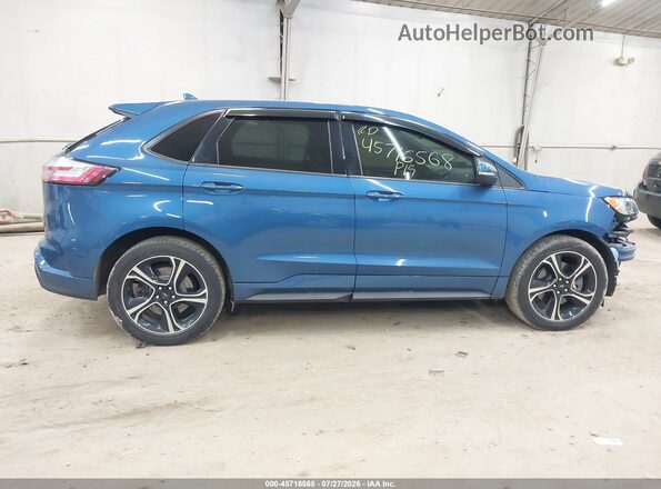 2FMPK4AP1KBC70296 2019 FORD EDGE Blue სალონის 360-გრადუსიანი ხედი