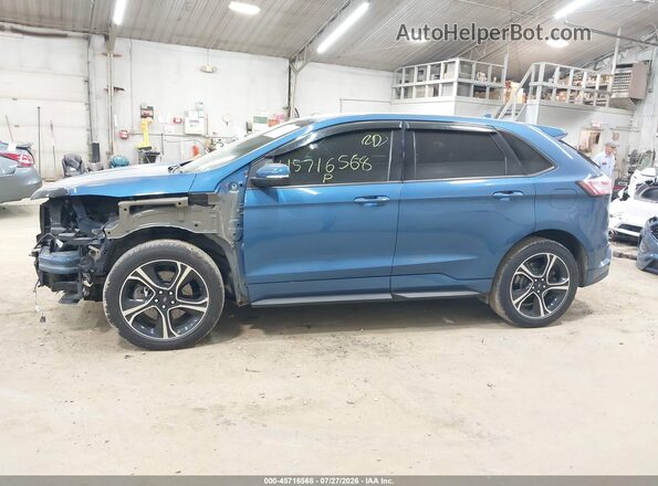 2FMPK4AP1KBC70296 2019 FORD EDGE Blue 