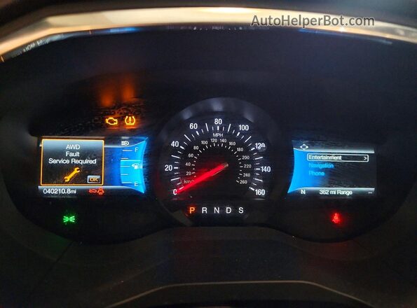 2FMPK4AP1MBA18129 2021 FORD EDGE Black Vista del cuadro de instrumentos