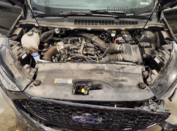 2FMPK4AP1MBA18129 2021 FORD EDGE Black Vista del compartimento del motor