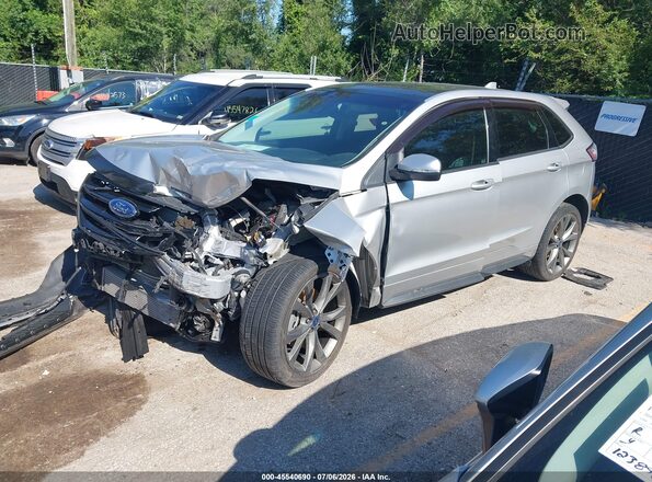 2FMPK4AP2GBC56558 2016 FORD EDGE Gray Առջևի ձախ երեք քառորդ տեսարան