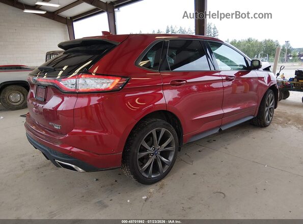 2FMPK4AP2HBB38060 2017 FORD EDGE Бордовый Задняя правая четверть
