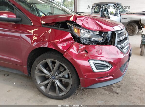 2FMPK4AP2HBB38060 2017 FORD EDGE Бордовый Вид спереди