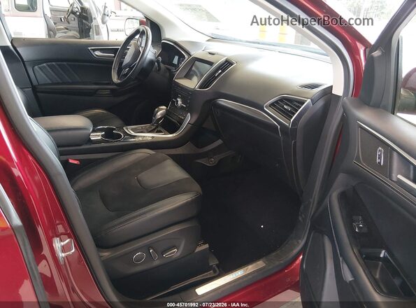 2FMPK4AP2HBB38060 2017 FORD EDGE Бордовый Вид салона спереди