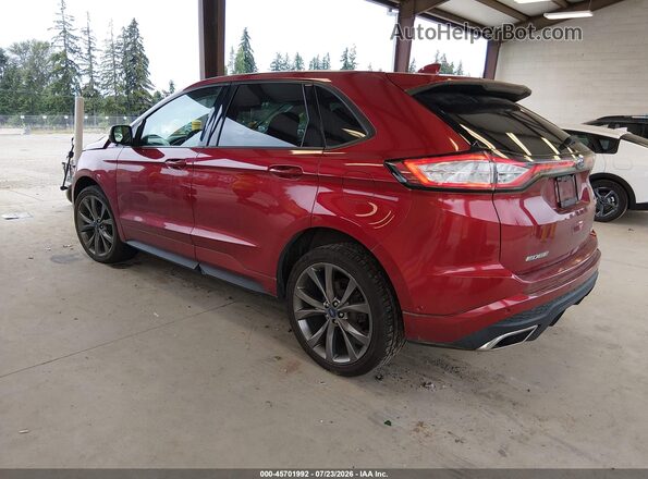 2FMPK4AP2HBB38060 2017 FORD EDGE Бордовый Задняя левая четверть