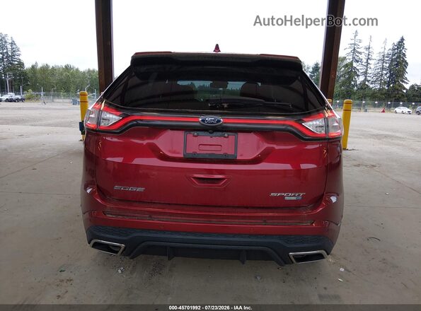 2FMPK4AP2HBB38060 2017 FORD EDGE Бордовый 