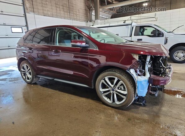 2FMPK4AP2HBC02632 2017 FORD EDGE Бордовый Передняя правая четверть