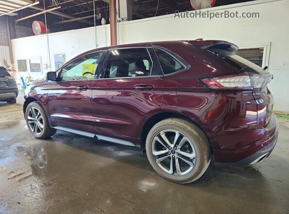 2FMPK4AP2HBC02632 2017 FORD EDGE Бордовый Задняя левая четверть
