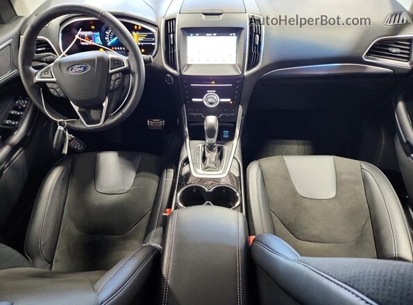 2FMPK4AP2HBC02632 2017 FORD EDGE Бордовый Вид панели приборов