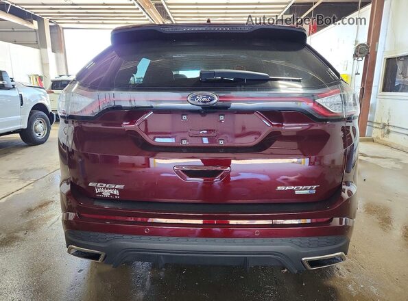 2FMPK4AP2HBC02632 2017 FORD EDGE Бордовый Вид сзади