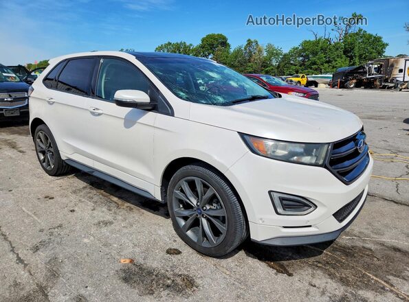 2FMPK4AP2HBC60272 2017 FORD EDGE White Delantero derecho