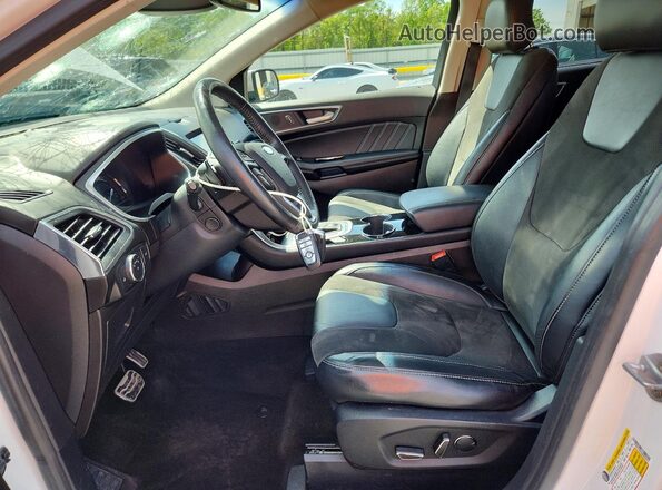 2FMPK4AP2HBC60272 2017 FORD EDGE White Vista interior delantera