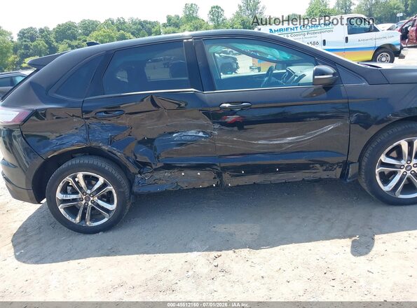 2FMPK4AP2JBB55737 2018 FORD EDGE Black Вид спереду