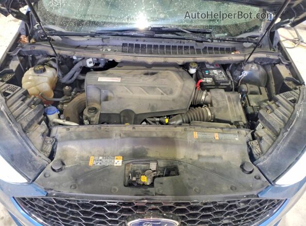 2FMPK4AP2KBB41015 2019 FORD EDGE Blue Вид підкапотного простору