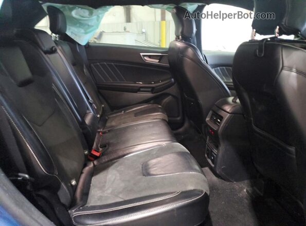 2FMPK4AP2KBB41015 2019 FORD EDGE Blue Вид задньої частини салону