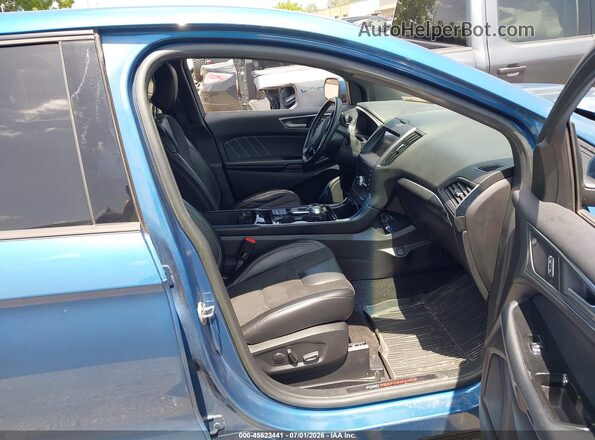 2FMPK4AP2KBB92725 2019 FORD EDGE Синий Вид салона спереди