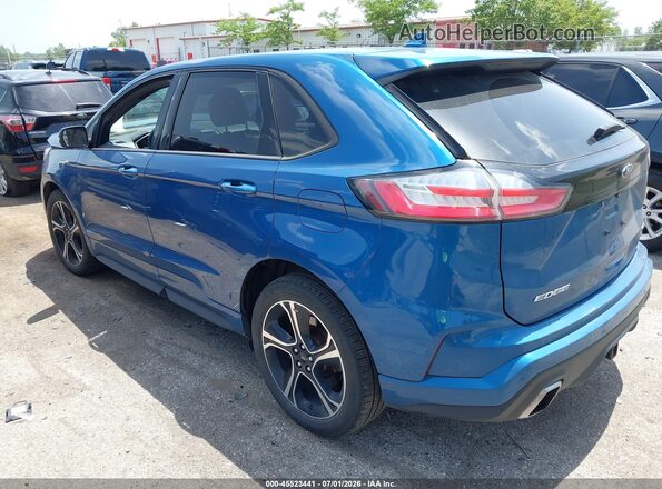 2FMPK4AP2KBB92725 2019 FORD EDGE Синий Задняя левая четверть