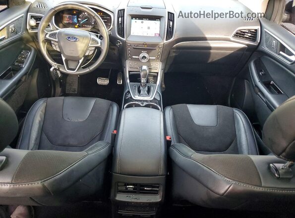 2FMPK4AP3HBB72086 2017 FORD EDGE Black წინა პანელის ხედი