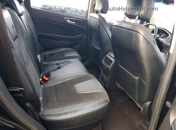 2FMPK4AP3HBB72086 2017 FORD EDGE Black უკანა სალონის ხედი