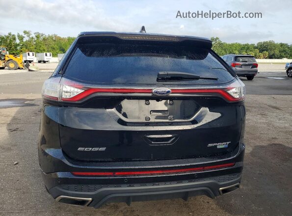 2FMPK4AP3HBB72086 2017 FORD EDGE Black უკანა ხედი