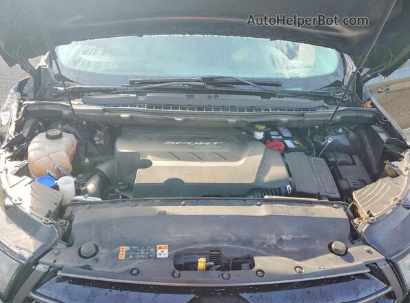 2FMPK4AP3HBB72086 2017 FORD EDGE Black ძრავის განყოფილების ხედი