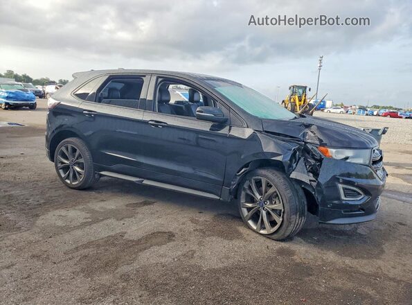 2FMPK4AP3HBB72086 2017 FORD EDGE Black წინა მარჯვენა