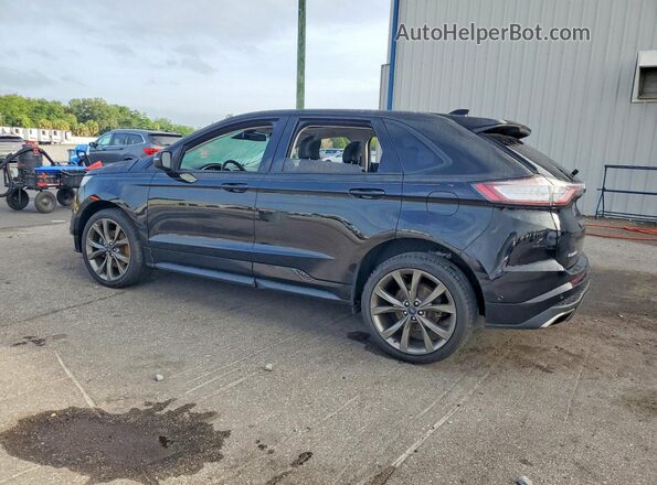 2FMPK4AP3HBB72086 2017 FORD EDGE Black უკანა მარცხენა