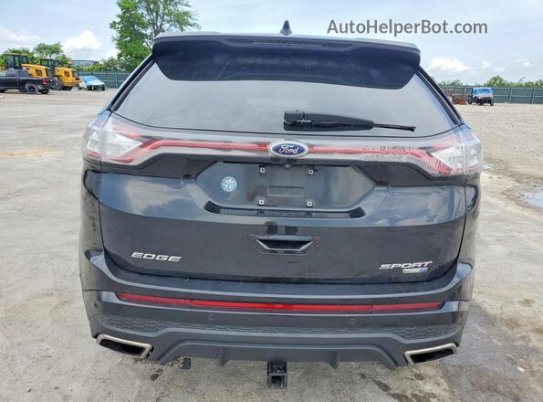 2FMPK4AP3HBC20685 2017 FORD EDGE Черный Вид сзади