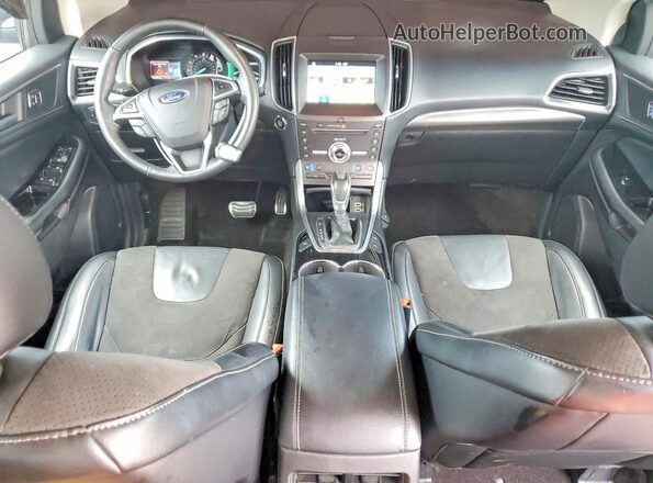 2FMPK4AP3HBC20685 2017 FORD EDGE Черный Вид панели приборов