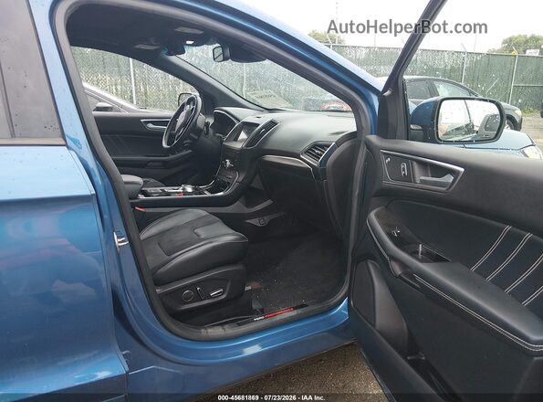 2FMPK4AP3KBB85878 2019 FORD EDGE Blue Widok wnętrza z przodu