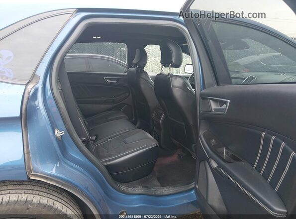 2FMPK4AP3KBB85878 2019 FORD EDGE Blue Widok naklejki z numerem VIN