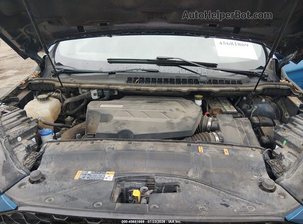 2FMPK4AP3KBB85878 2019 FORD EDGE Blue Widok z tyłu