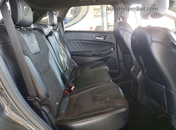 2FMPK4AP3KBB88618 2019 FORD EDGE Gray Rear seats view