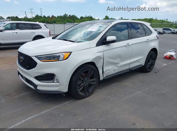 2FMPK4AP3LBA95583 2020 FORD EDGE White Vista tres cuartos delantera izquierda