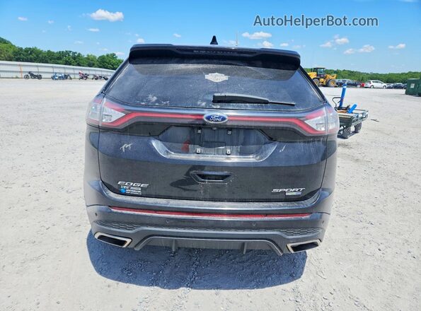 2FMPK4AP4GBB93012 2016 FORD EDGE Black უკანა ხედი