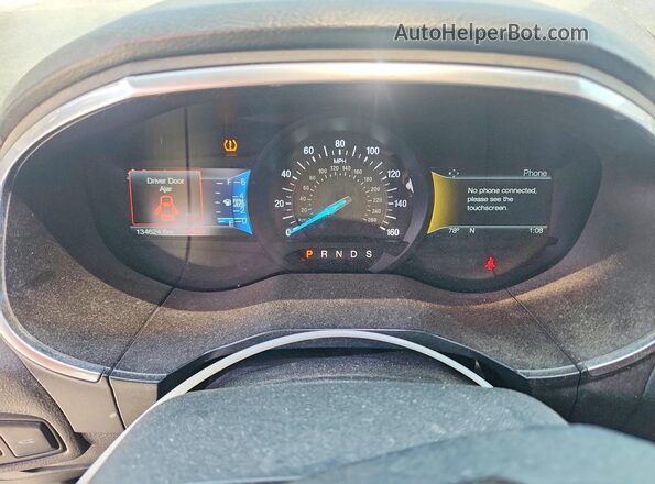2FMPK4AP4GBB93012 2016 FORD EDGE Black ხელსაწყოთა პანელის ხედი