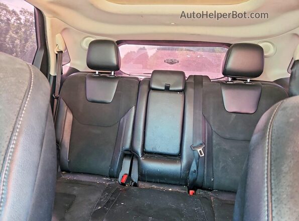 2FMPK4AP4GBB93012 2016 FORD EDGE Black უკანა სავარძლების ხედი