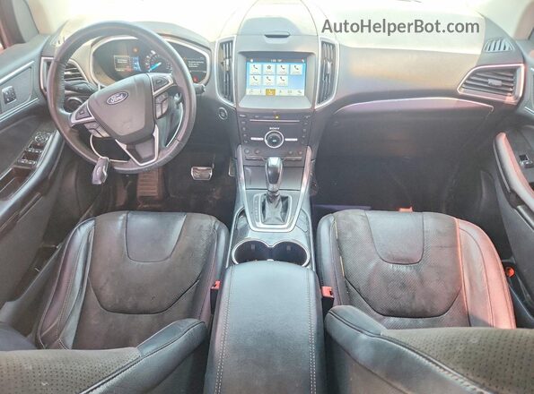 2FMPK4AP4GBB93012 2016 FORD EDGE Black წინა პანელის ხედი