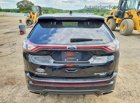 2FMPK4AP4HBC14832 2017 FORD EDGE Черный Вид сзади