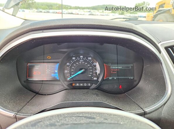 2FMPK4AP4HBC14832 2017 FORD EDGE Черный Вид щитка приборов