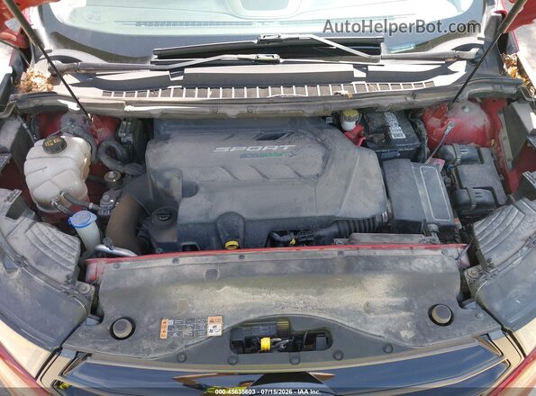 2FMPK4AP4HBC43117 2017 FORD EDGE Red უკანა ხედი