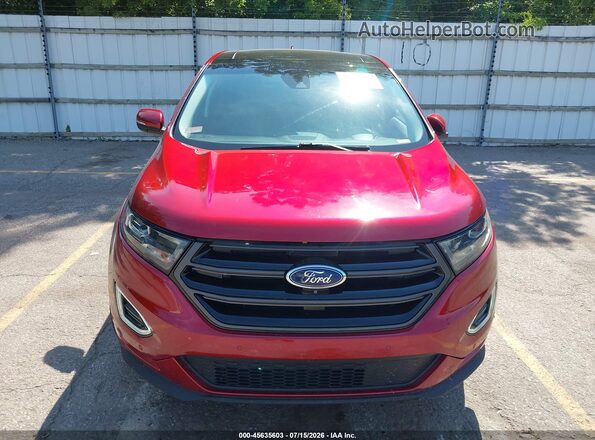 2FMPK4AP4HBC43117 2017 FORD EDGE Red ხელსაწყოთა პანელის ხედი